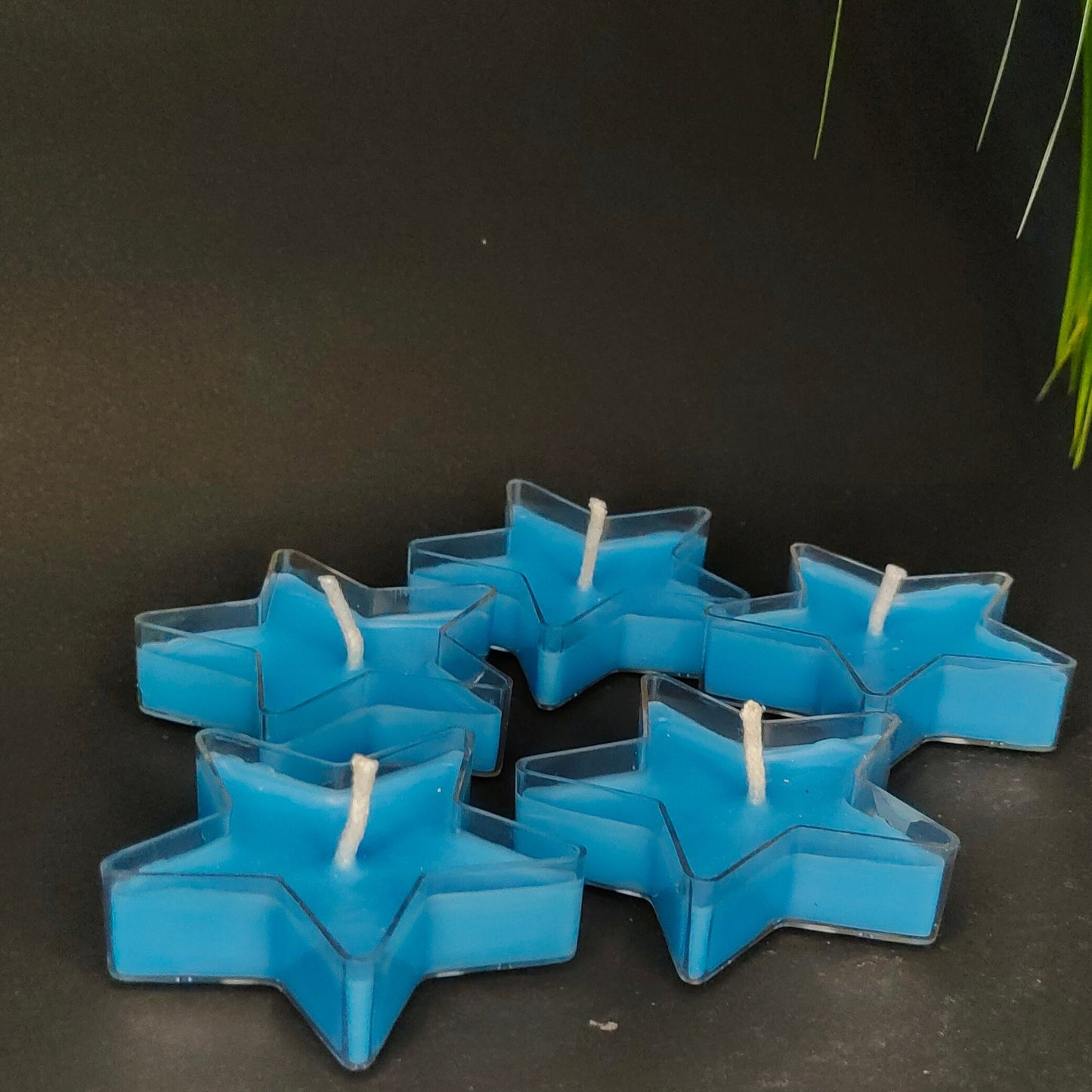 Pack Of 5 Star transparent Aroma Candles