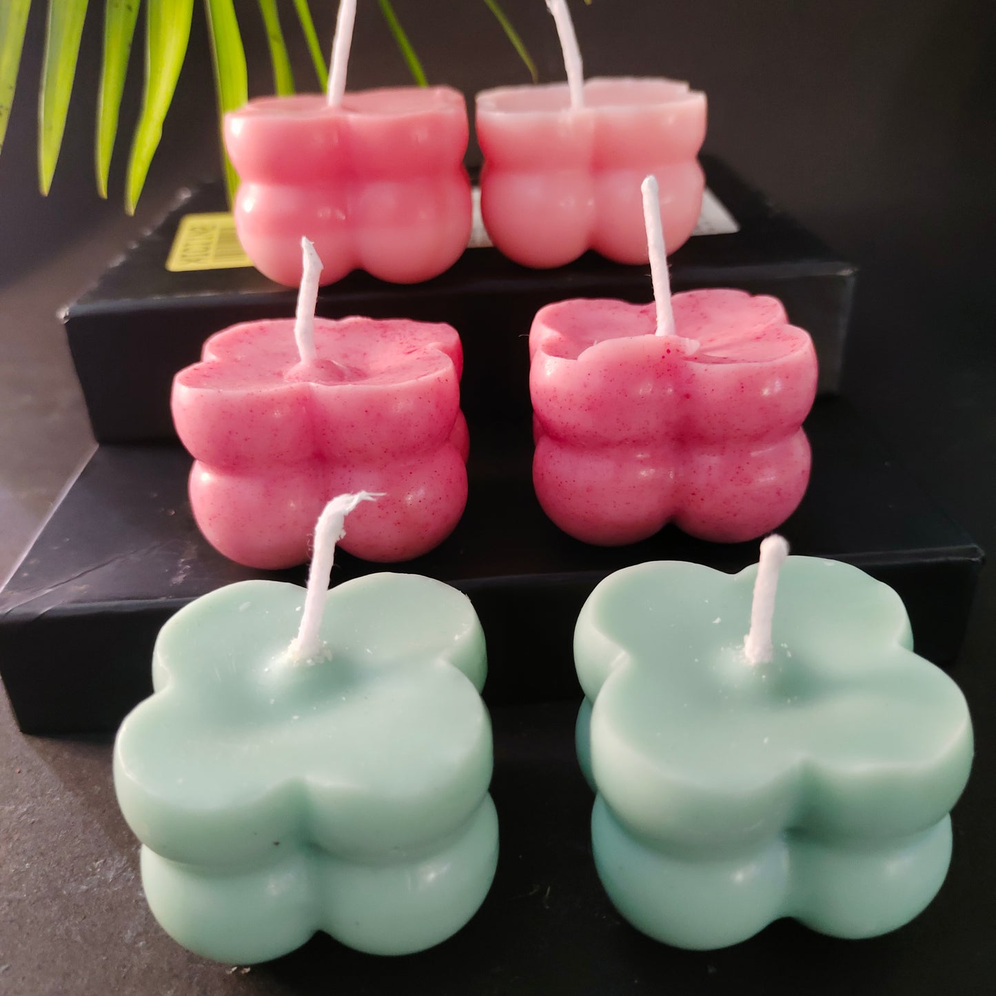 Pack Of 6 Small Bubble Scented Candel