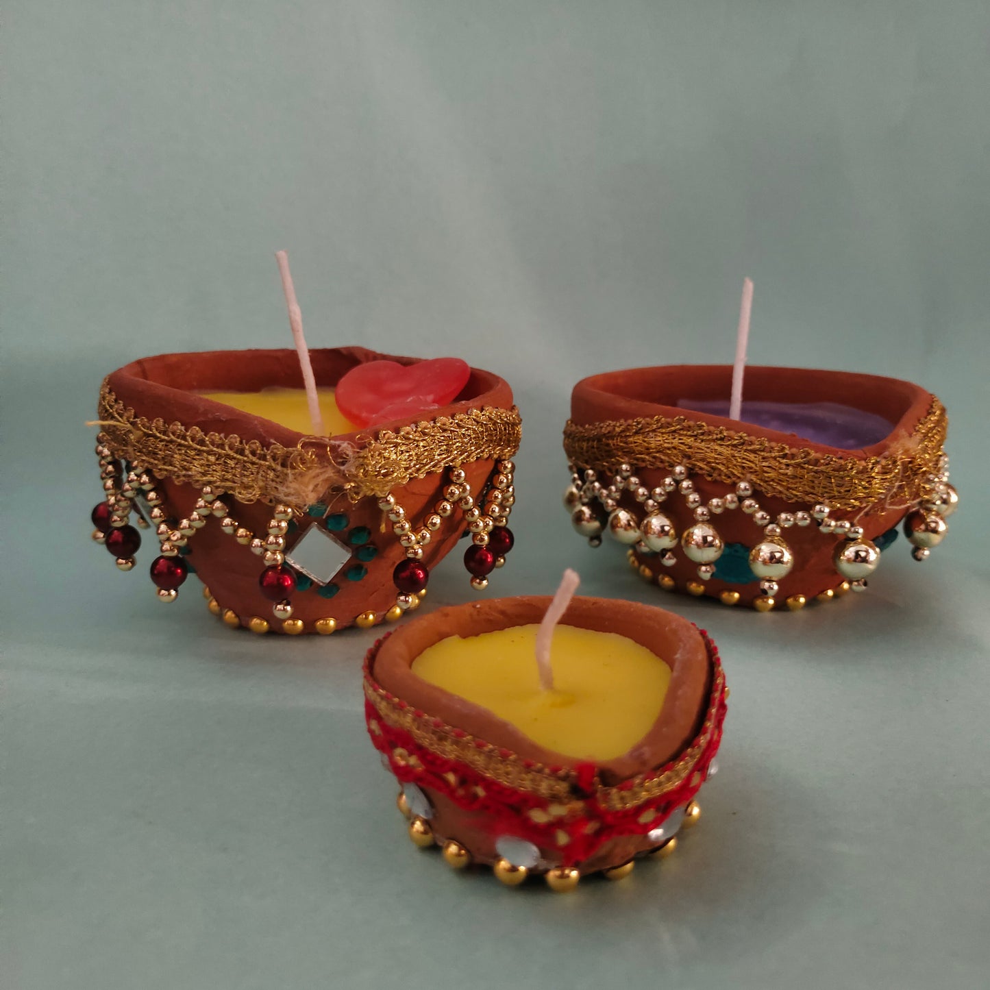 Hand Craft Diya With Scented Aroma Wax