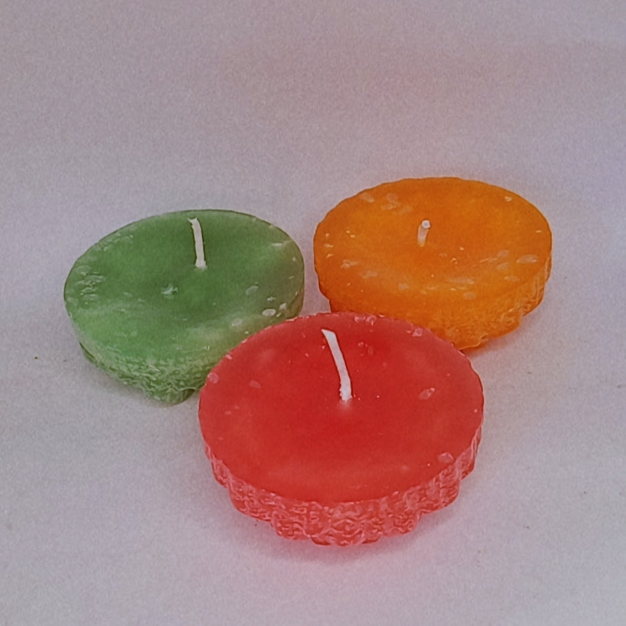 (3 pair) Flower Scented Candel