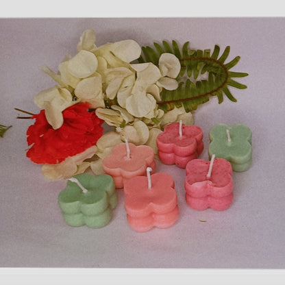 Set  Of 6 Small Bubble Scented Candles