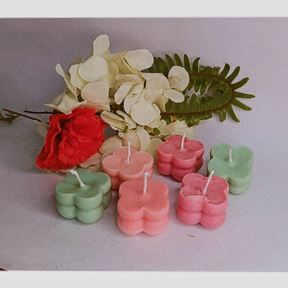 Set  Of 6 Small Bubble Scented Candles