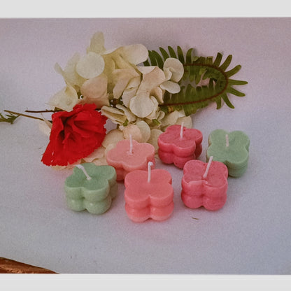 Set  Of 6 Small Bubble Scented Candles