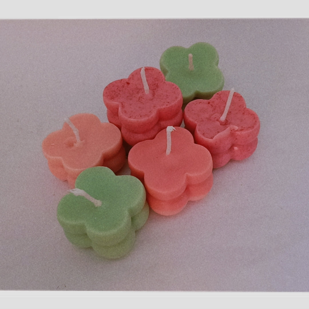 Set  Of 6 Small Bubble Scented Candel